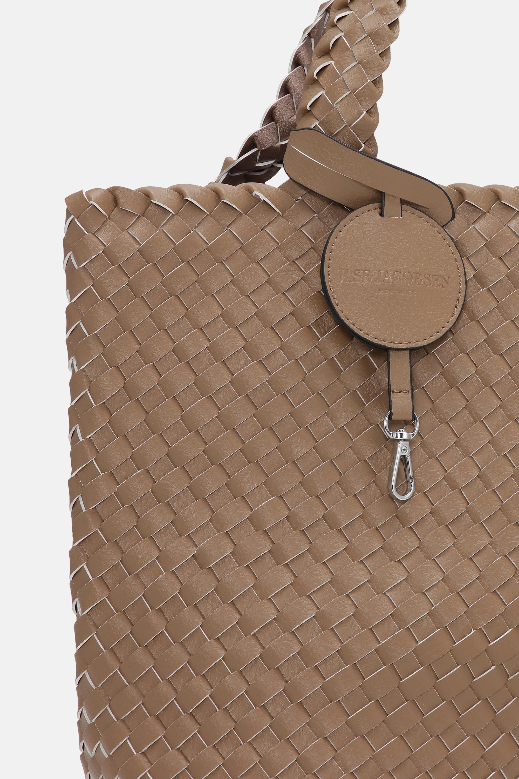 Tote Bag Flätad - Mocca Metallic Mocca